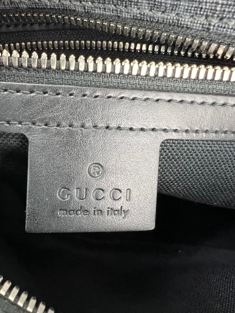 Gucci Black GG Supreme Selleria Square Messenger Bag - 9