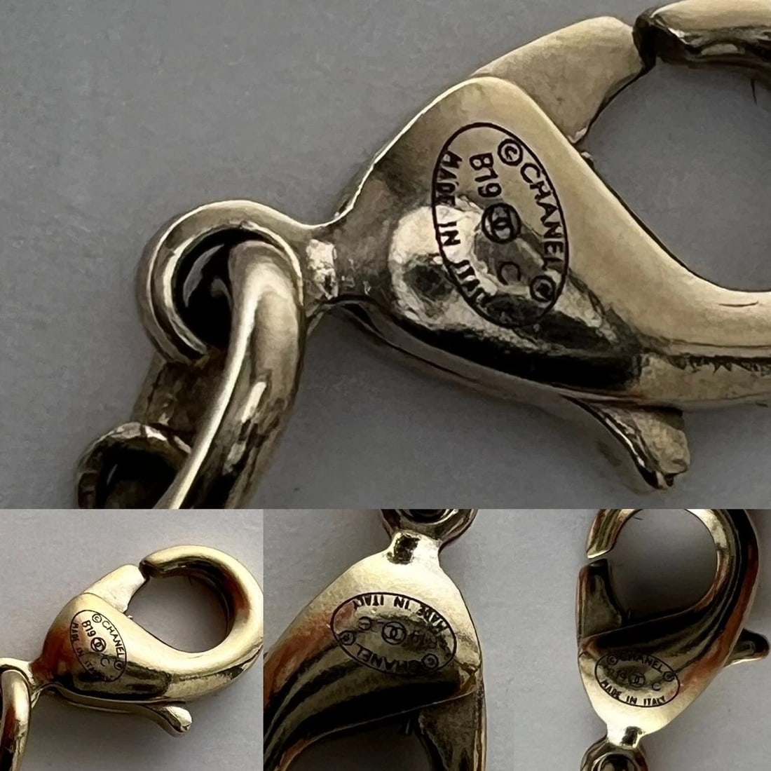 Chanel Crystal CC Necklace Gold Pearly Fashion Jewelry - 6