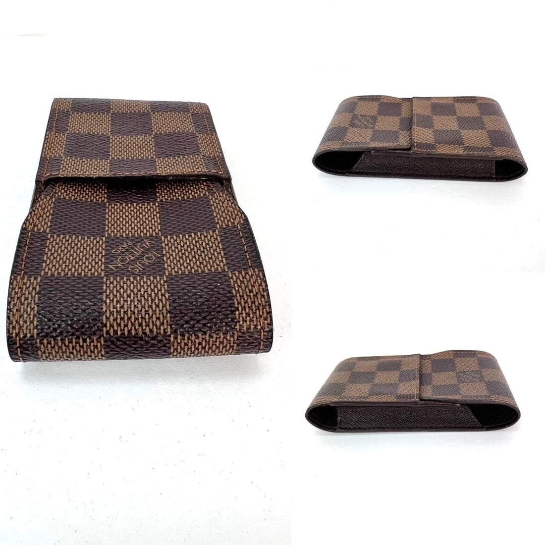 LOUIS VUITTON Damier Ebene Cigarette Card Cosmetic Case Pouch - 5