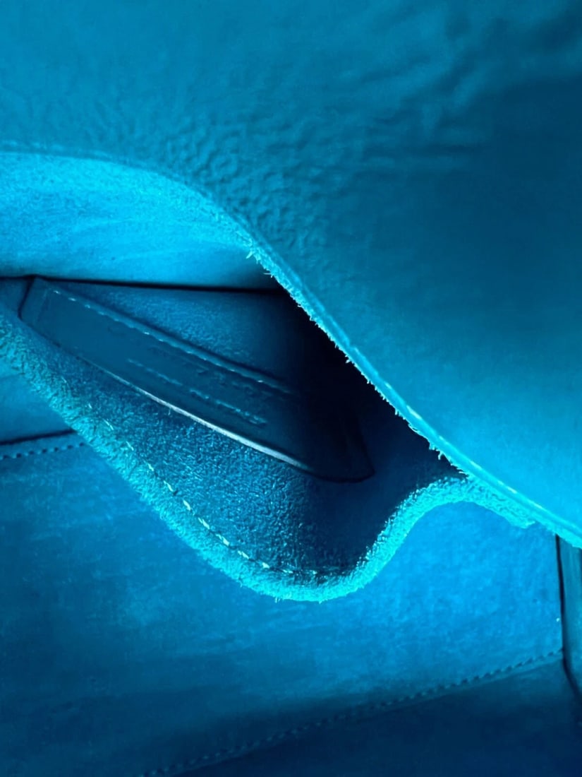 Saint Laurent Sac De Jour Blue Leather Crossbody Hand Bag - 8