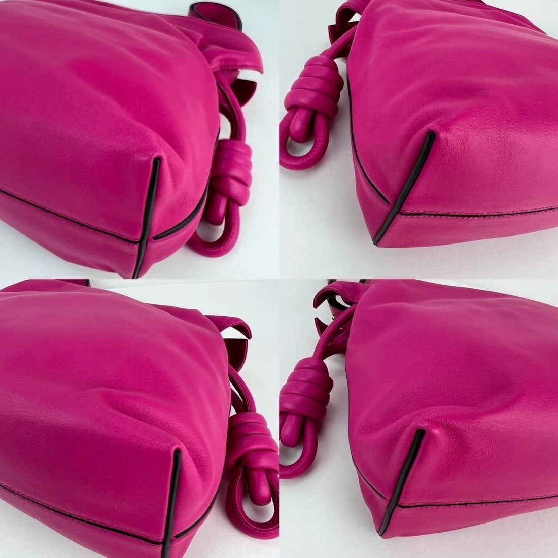 Loewe Nappa Pink Flamenco Medium Knot Shoulder Bag - 7