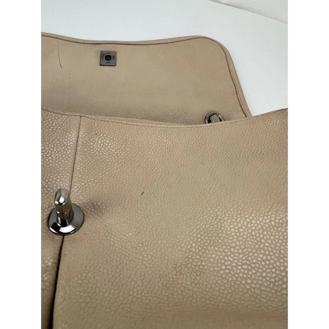 Chanel Grained leather Medium Natural Beauty Beige Flap Bag - 10