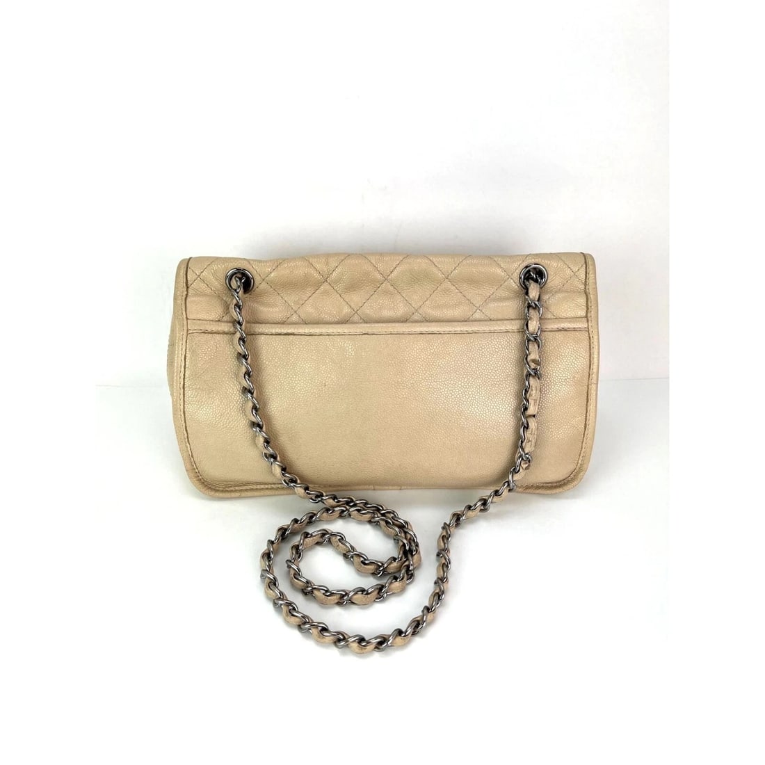 Chanel Grained leather Medium Natural Beauty Beige Flap Bag - 2