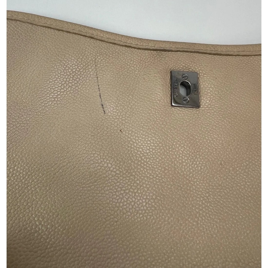 Chanel Grained leather Medium Natural Beauty Beige Flap Bag - 8