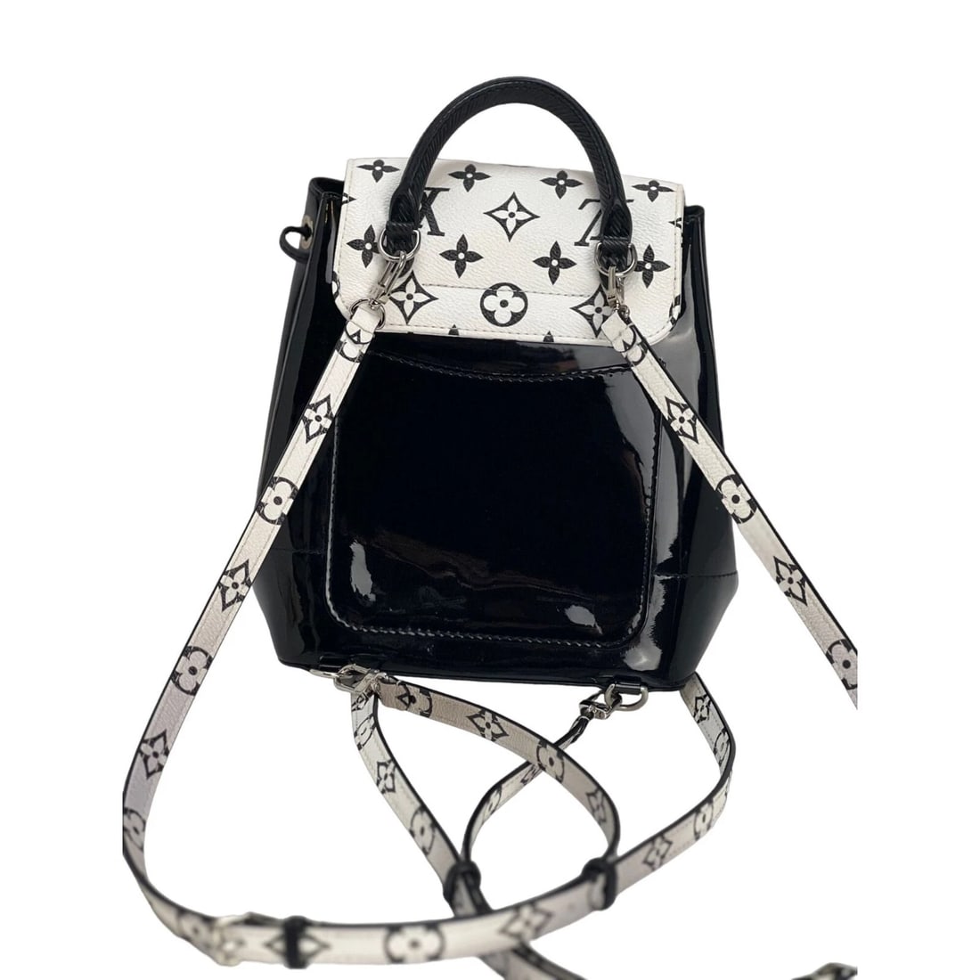 LOUIS VUITTON Hot Springs Backpack White Monogram and Patent Leather - 2