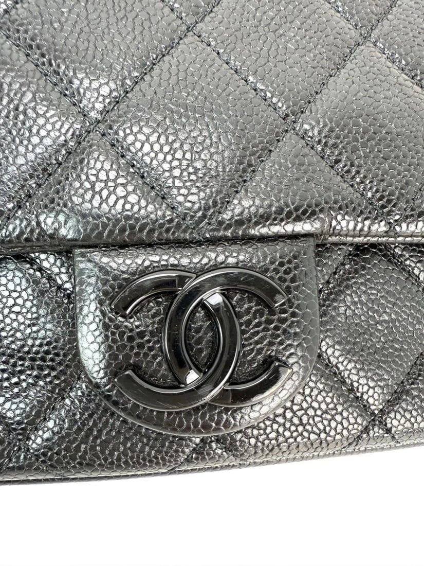Chanel Caviar Quilted Incocognito Mini Square Black Flap Bag - 9