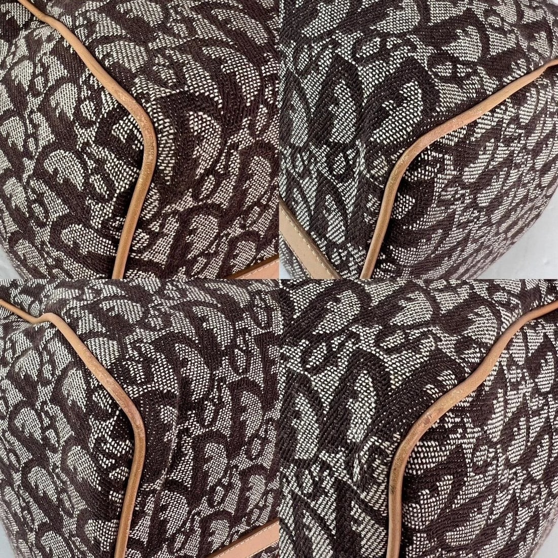 Christian Dior Vintage Trotter Diorissimo Medium Brown Boston Bag - 8