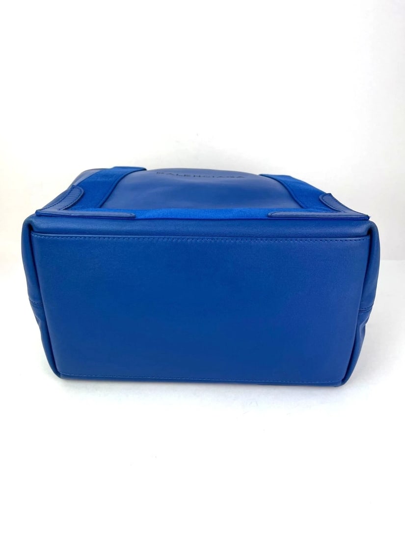 Balenciaga Calfskin S Navy Cabas Blue Tote and Pouch Set - 6