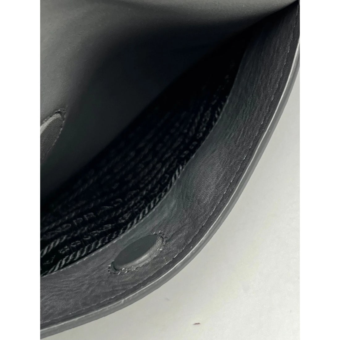 Prada Vitello Daino Grey Smooth Leather Hobo Bag - 8