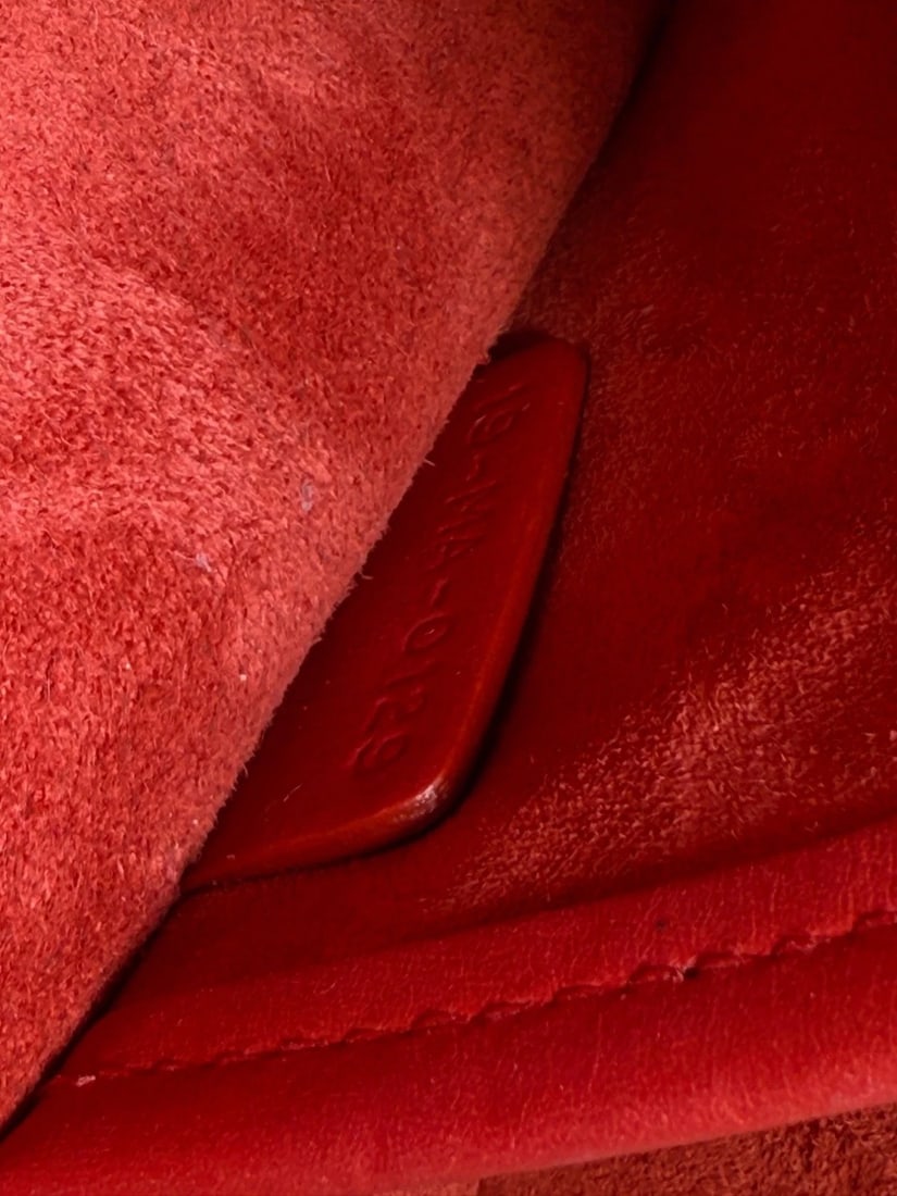 Christian Dior Ultra Matte Calfskin Mini J'Adior Red Flap Bag Clutch - 12