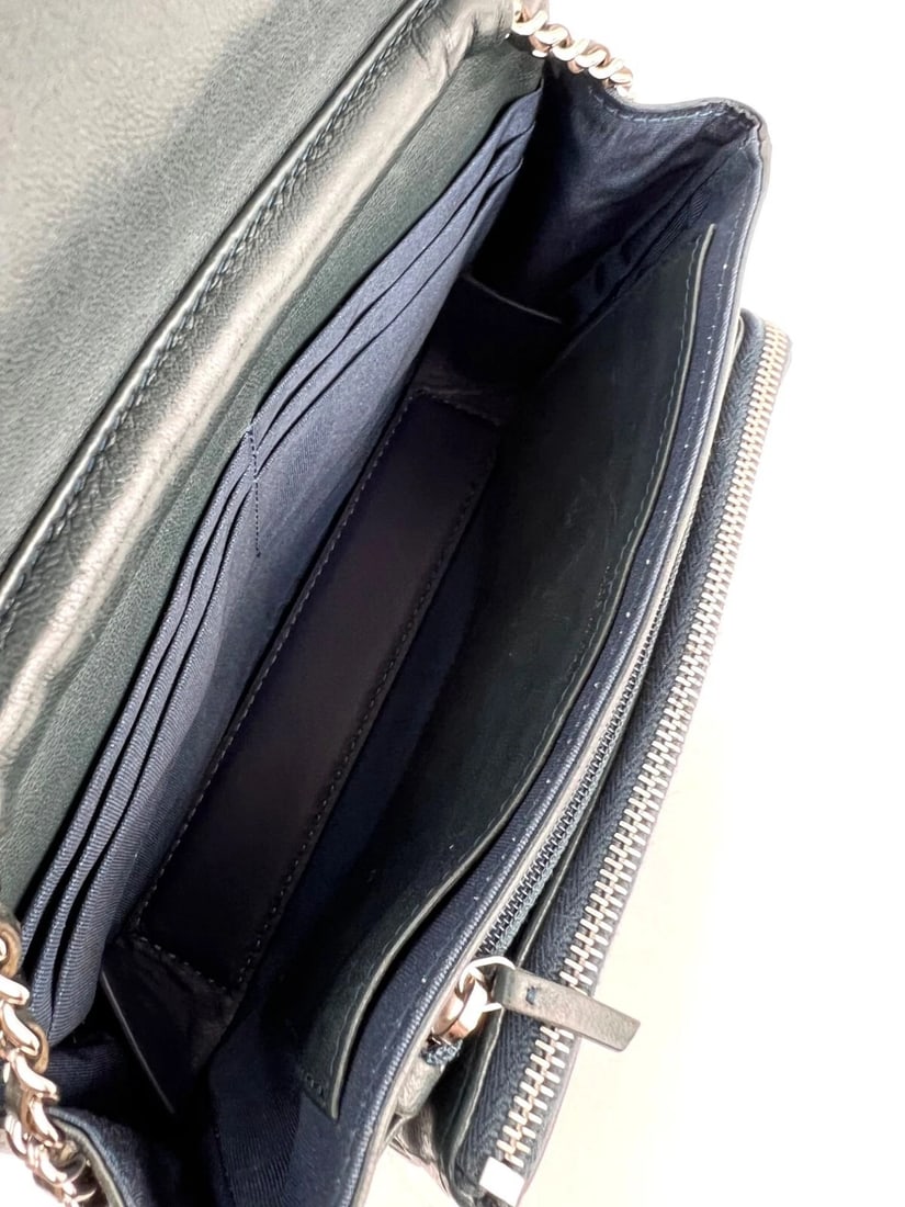 Chanel Quilted Lambskin Stitched Wallet on a Chain Crossbody Bag - 12