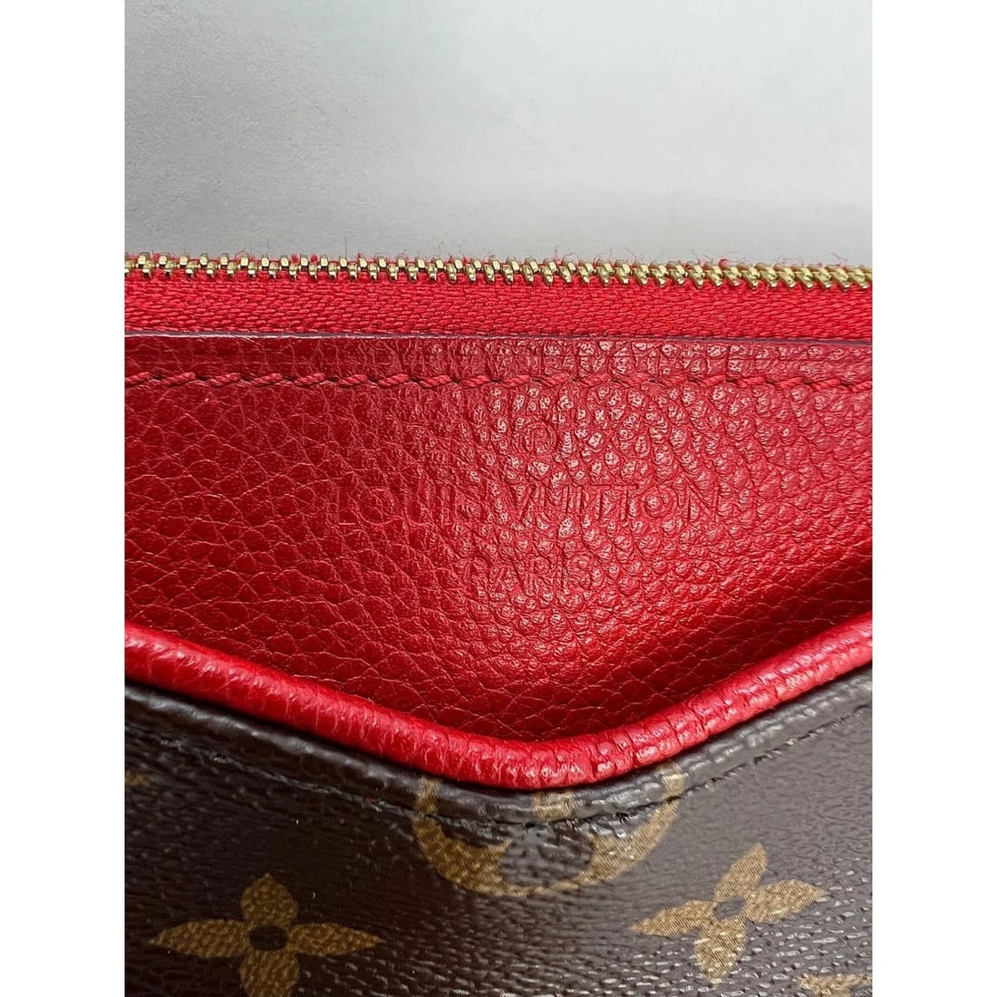 LOUIS VUITTON Pallas Monogram Clutch Cherry Crossbody Bag - 10