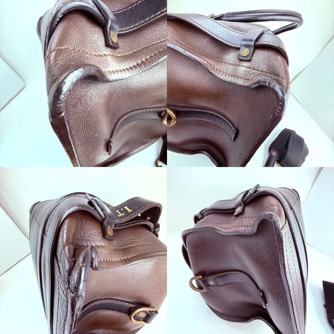 Louis Vuitton Vintage Utah Brown Leather Sac Weekender Travel Bag - 16