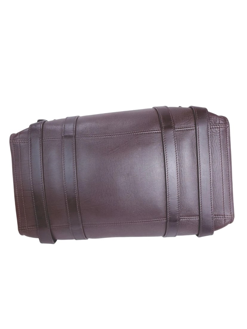 Louis Vuitton Vintage Utah Brown Leather Sac Weekender Travel Bag - 3