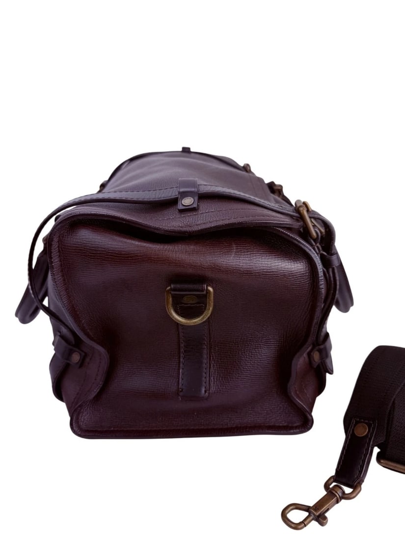 Louis Vuitton Vintage Utah Brown Leather Sac Weekender Travel Bag - 4