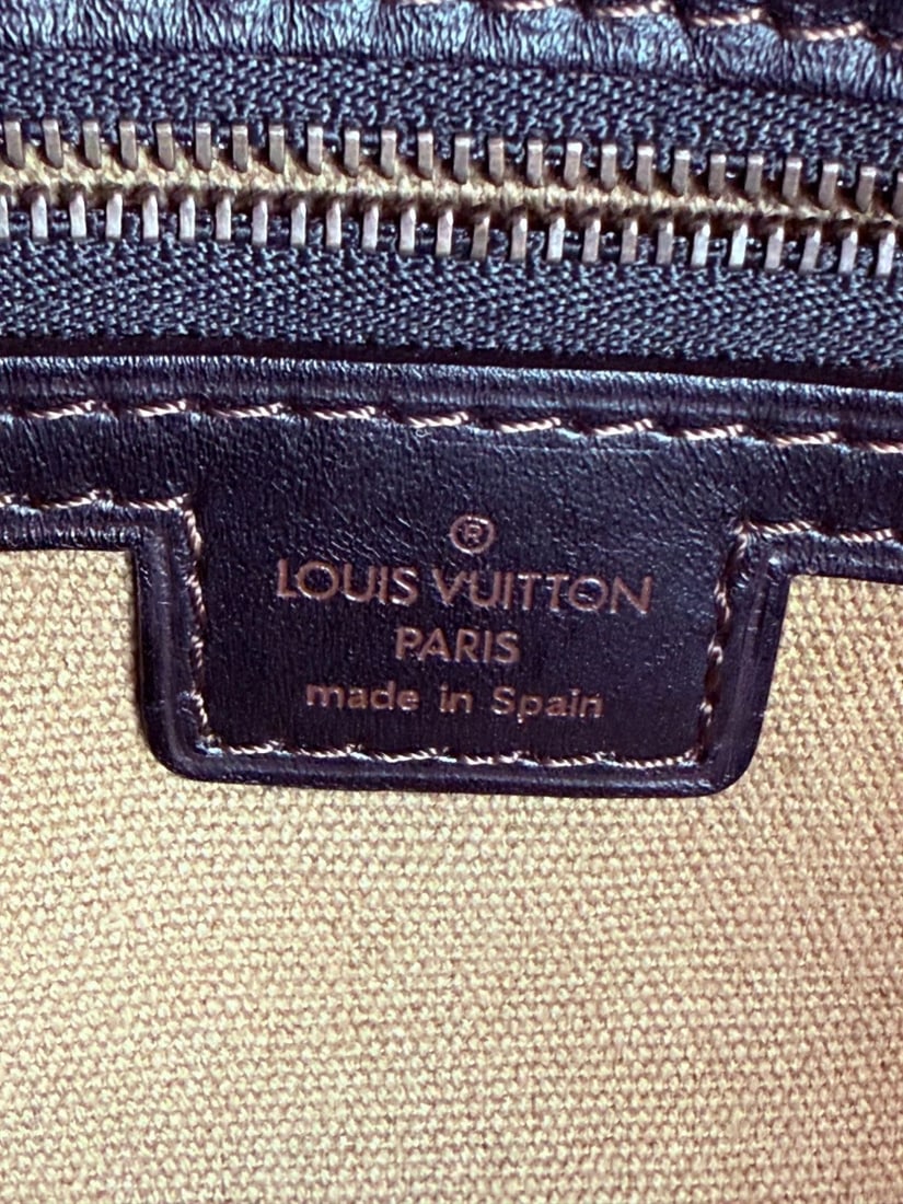 Louis Vuitton Vintage Utah Brown Leather Sac Weekender Travel Bag - 6