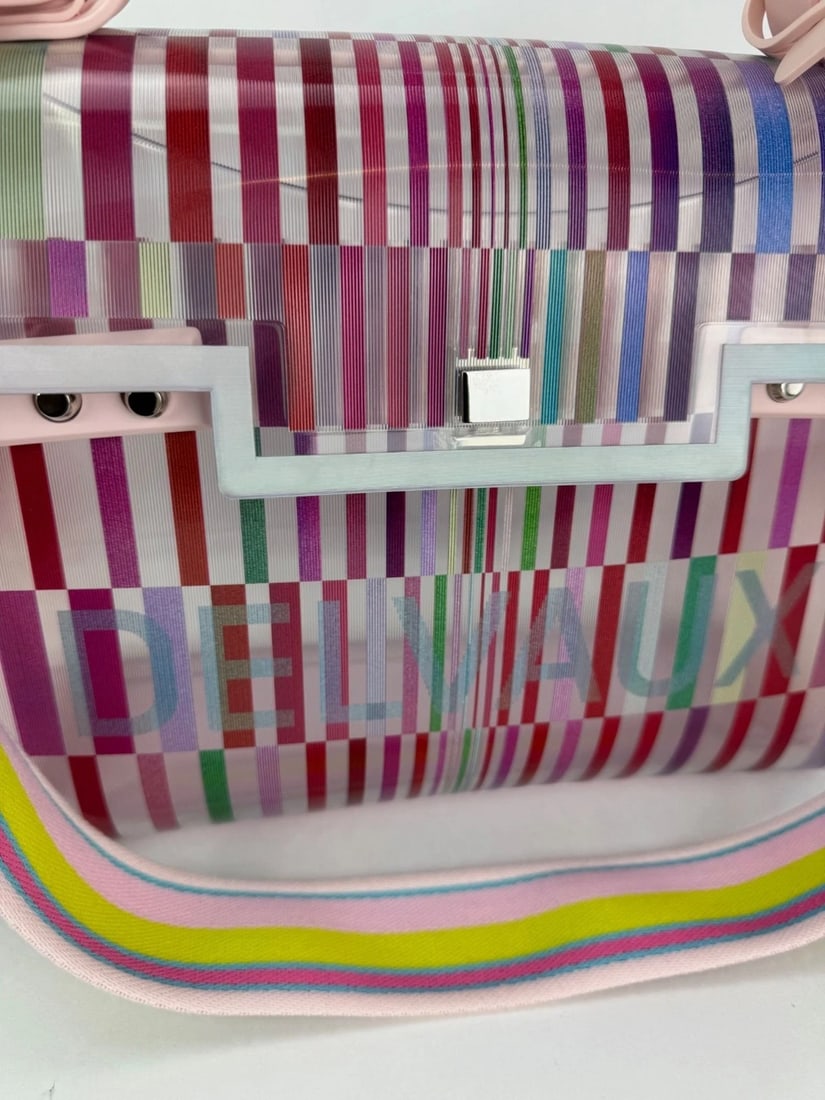 Delvaux PVC Tempete The Eye Catcher Multicolor Satchel Bag - 12