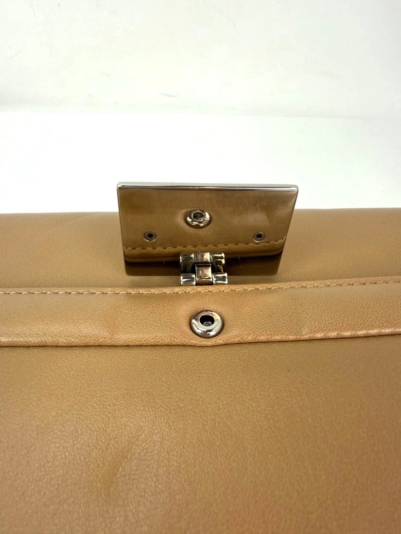 Gucci Lambskin G Linea Matisse Interlocking Beige Clutch Shoulder Bag - 12