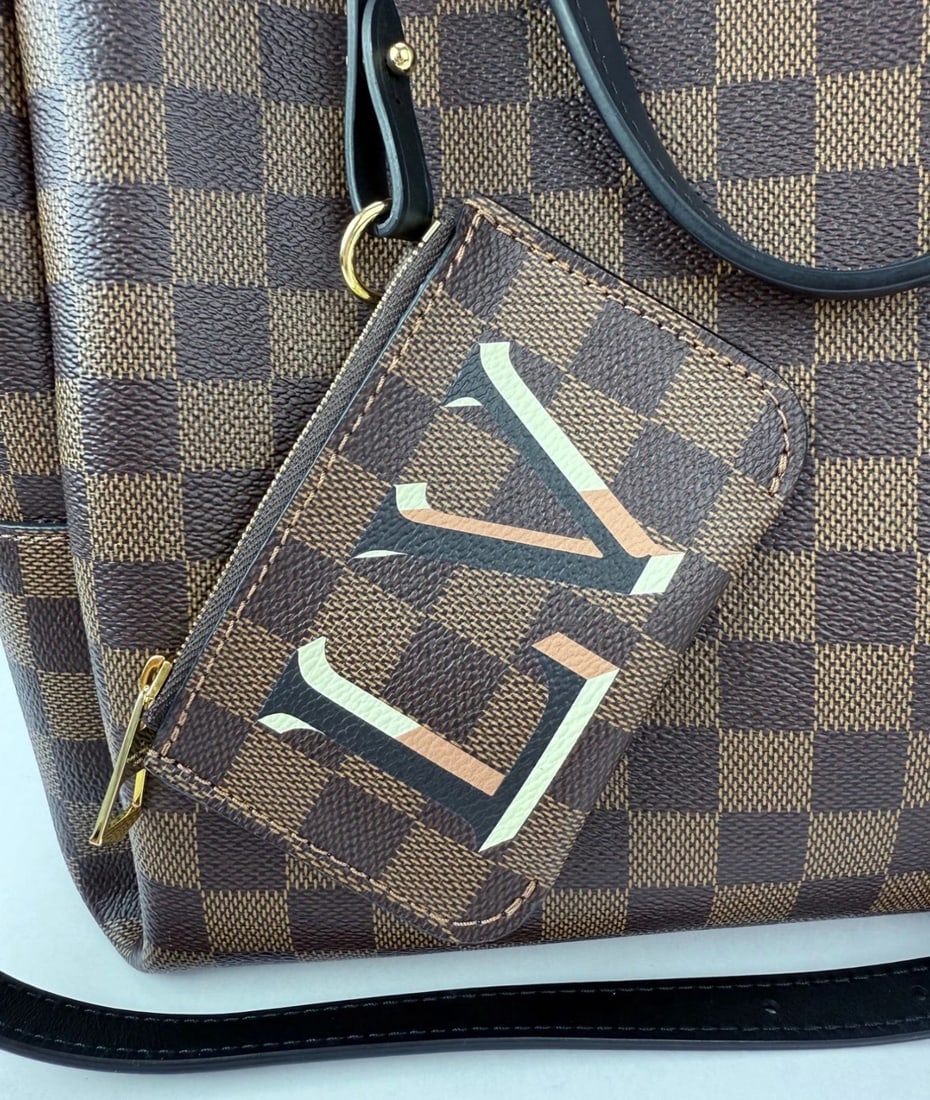 Louis Vuitton Belmont MM Damier Ebene Crossbody Tote Bag - 8