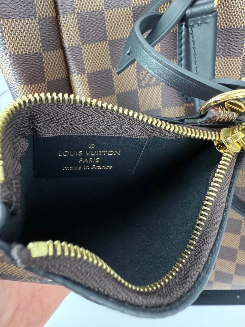 Louis Vuitton Belmont MM Damier Ebene Crossbody Tote Bag - 9