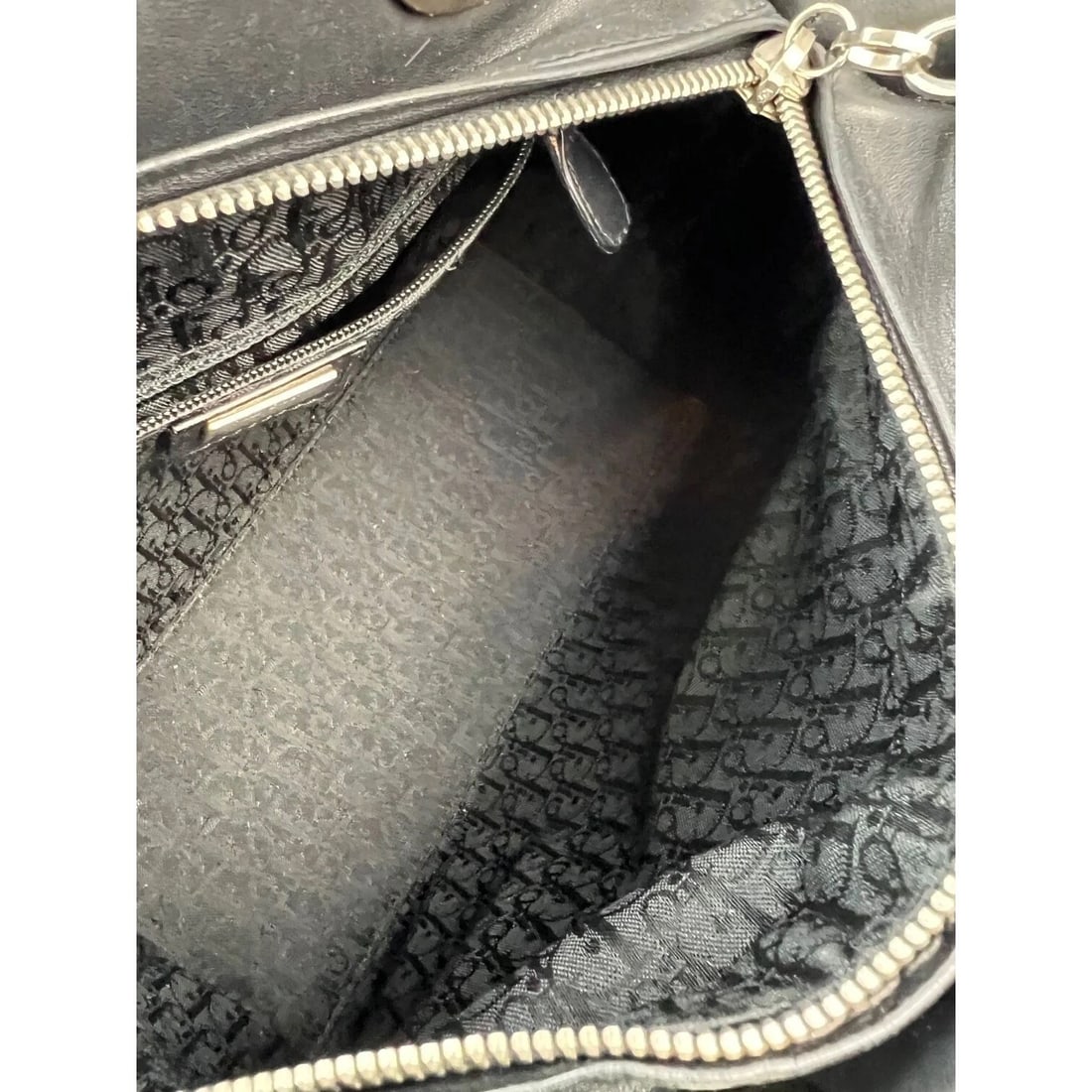 Christian Dior Medium Lady Laced Black Leather Limited Edition HandBag - 8