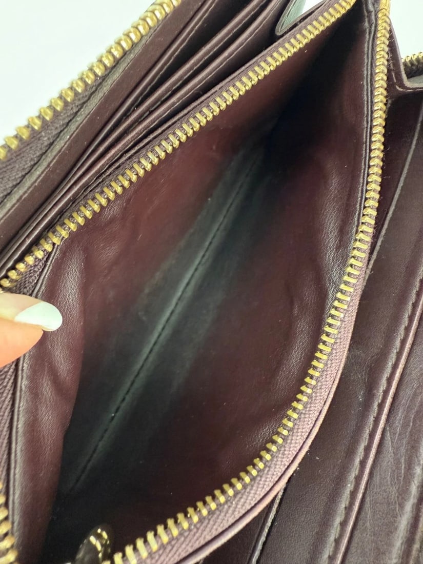 Louis Vuitton Burgundy Vernis Patent Leather Zippy Wallet Clutch - 10