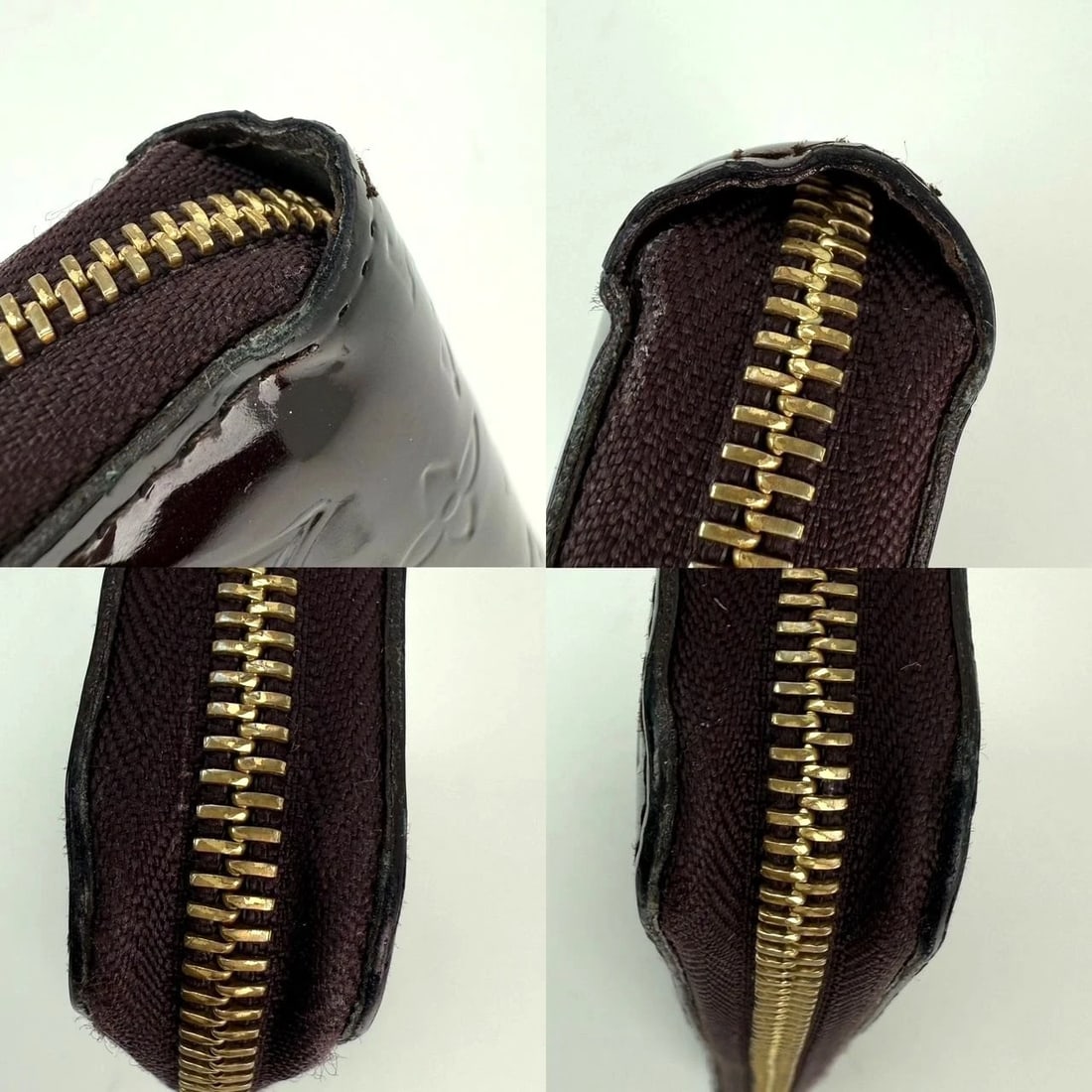 Louis Vuitton Burgundy Vernis Patent Leather Zippy Wallet Clutch - 6