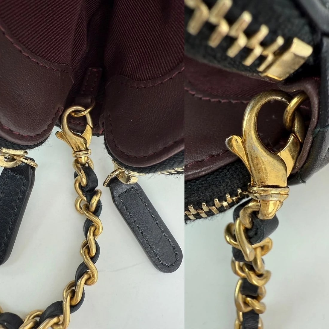 Chanel Lucky Charms 2.55 Black Double Zip WOC Wallet Clutch Bag - 12