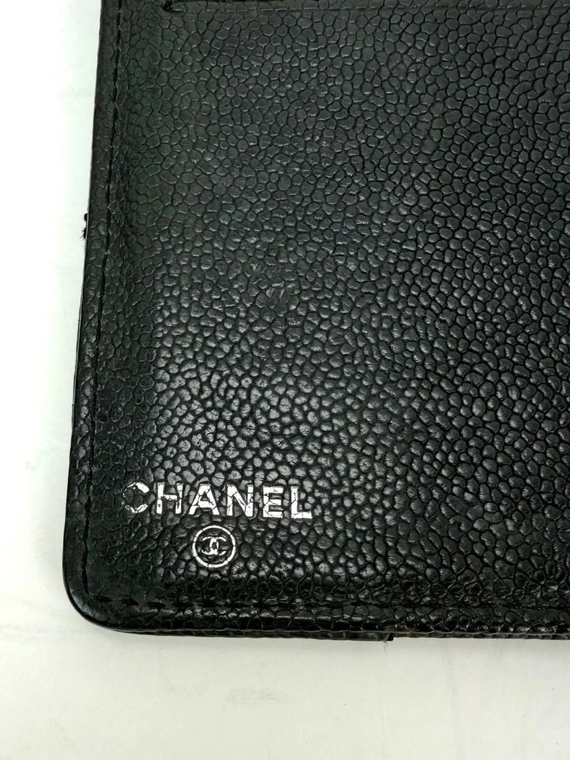 Chanel Vintage Wild Stitch Black Caviar Wallet - 10