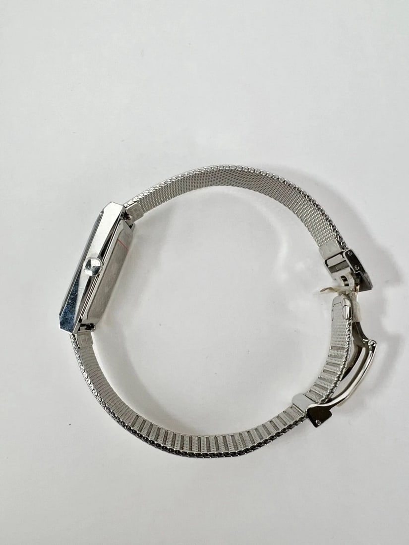 Gucci G-Frame Rectangular Stainless Steel Dial Watch - 9