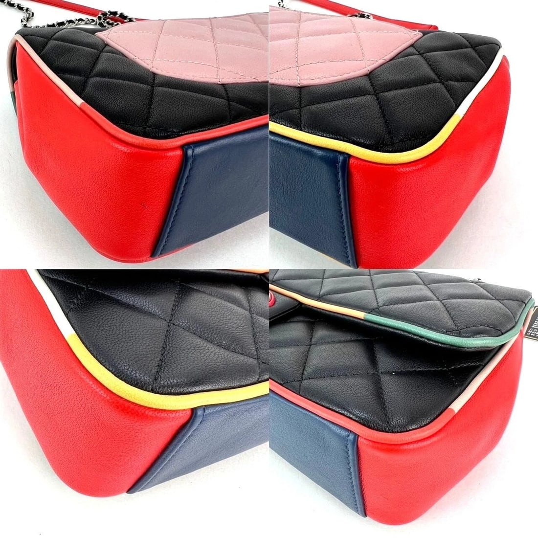 Chanel Lambskin Plexiglass Quilted Medium Cuba Color Flap Bag - 7