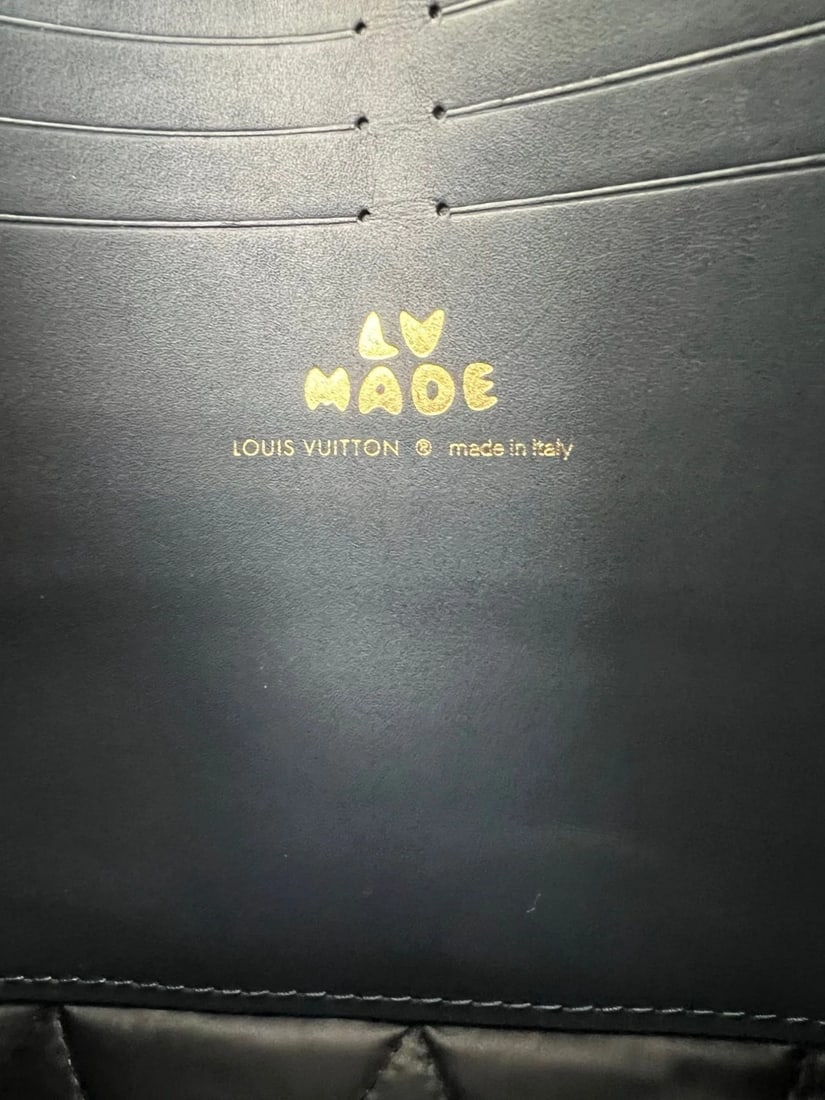 Louis Vuitton X Nigo Taurillon Denim Drip Pochette Voyage MM Crossbody Clutch Ba - 6