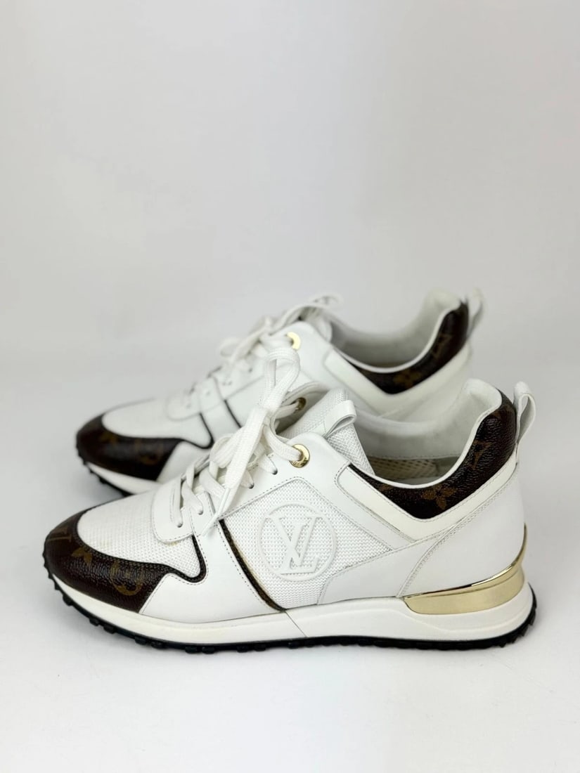 LOUIS VUITTON Run Away Lace-Up Womens Sneakers Size 39 USA 9 - 6