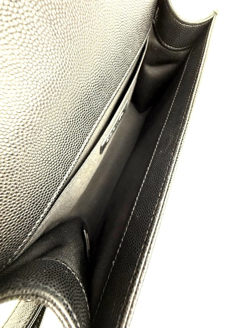 Chanel Caviar Quilted Medium Black Boy Flap Shoulder Bag - 11