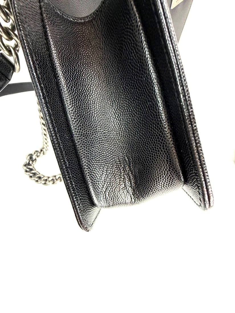 Chanel Caviar Quilted Medium Black Boy Flap Shoulder Bag - 6