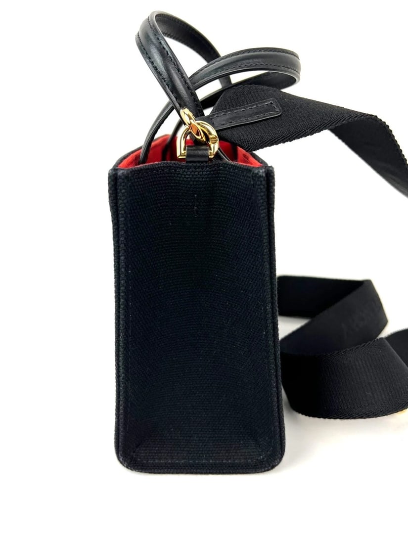 Givenchy Mini G Shopper Black Canvas Tote Bag - 4