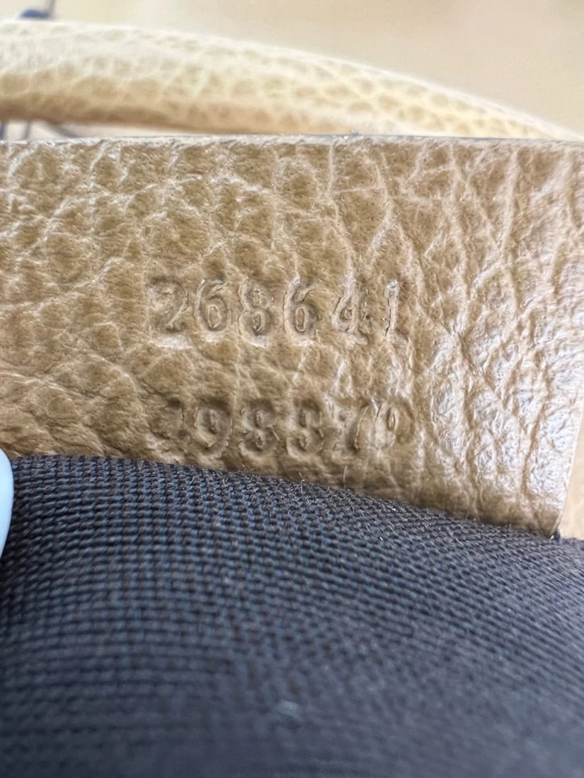 Gucci Abbey Convertible Beige Leather Hobo Shoulder Bag - 9