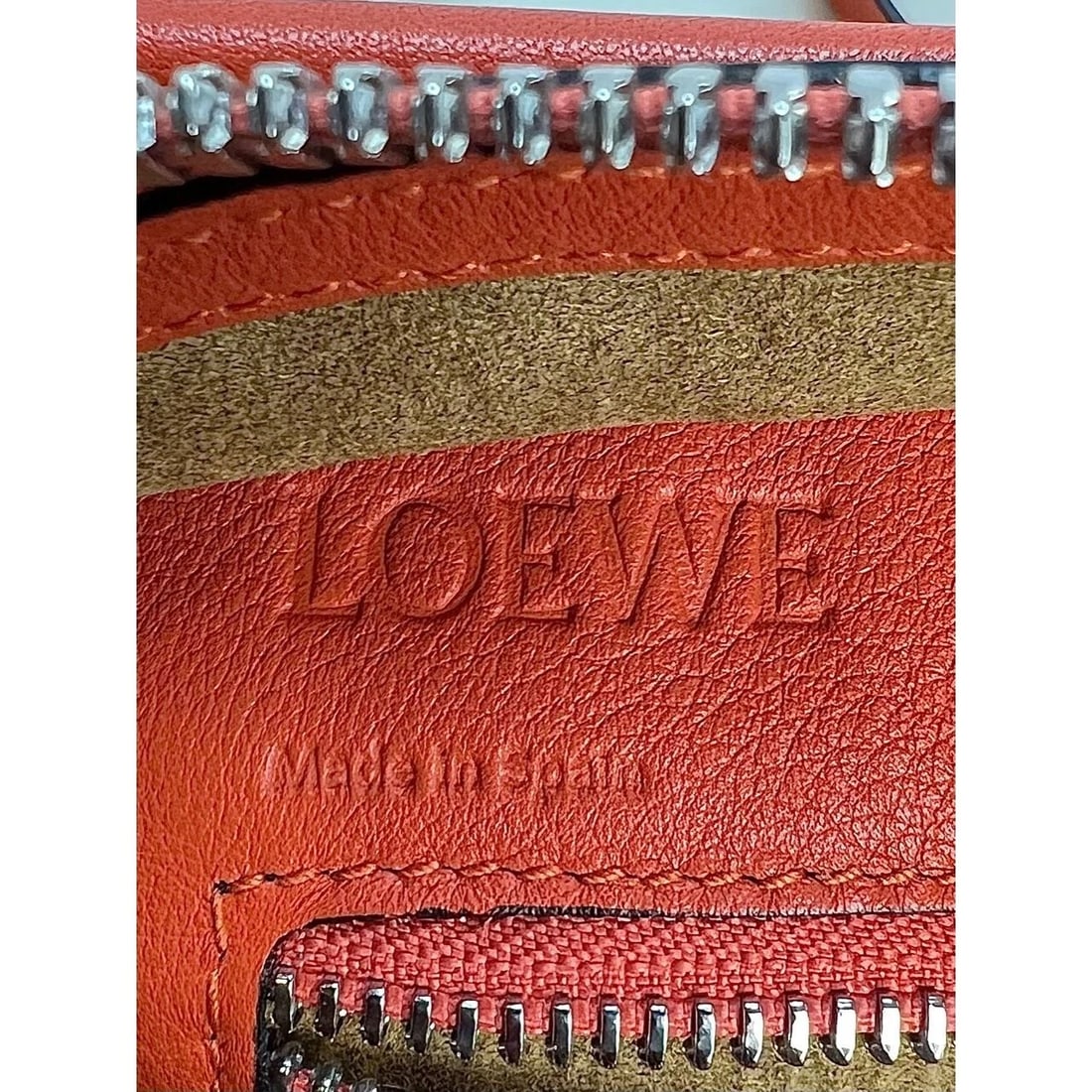 LOEWE Calfskin Amazona 28 Orange Leather Shoulder Bag - 4