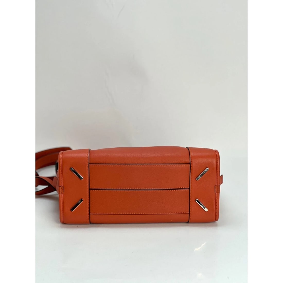LOEWE Calfskin Amazona 28 Orange Leather Shoulder Bag - 5