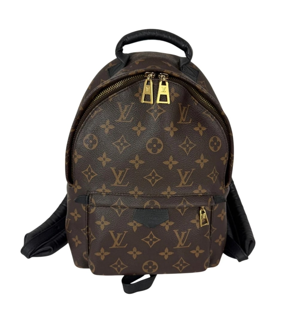 Louis Vuitton Backpack Palm Springs PM Monogram Canvas Backpack: Title: Louis Vuitton Backpack Palm Springs PM Monogram Canvas Backpack Description: Pre-Owned 100% Authentic Louis Vuitton Palm Springs PM Monogram Backpack RATING: B..Very Good, shows signs of