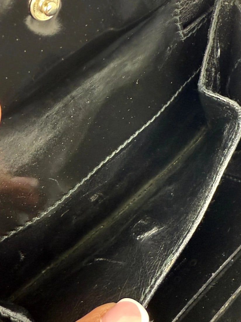 Gucci Bamboo Half Moon Mini Black Canvas Crossbody Bag - 8