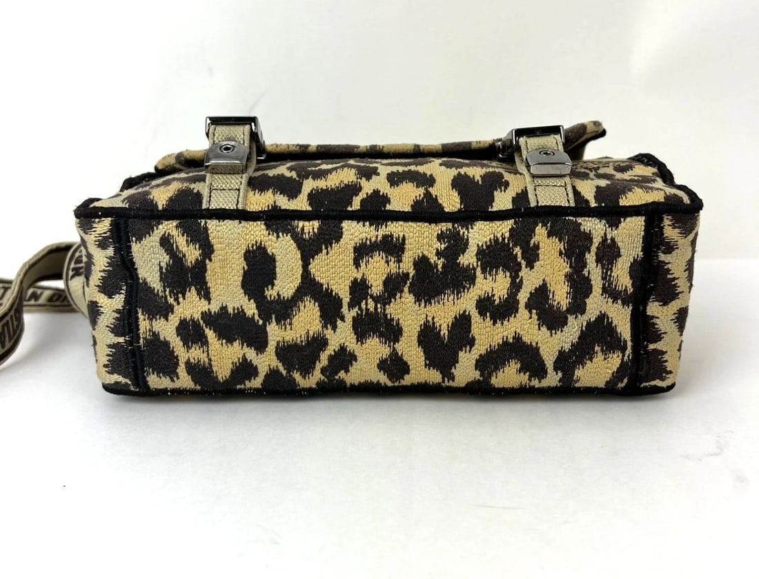 Christian Dior Small Diorcamp Leopard Messenger Shoulder Bag - 3