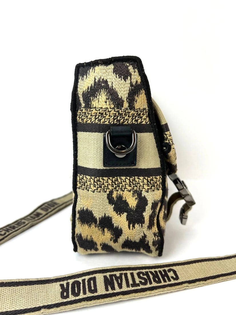 Christian Dior Small Diorcamp Leopard Messenger Shoulder Bag - 5