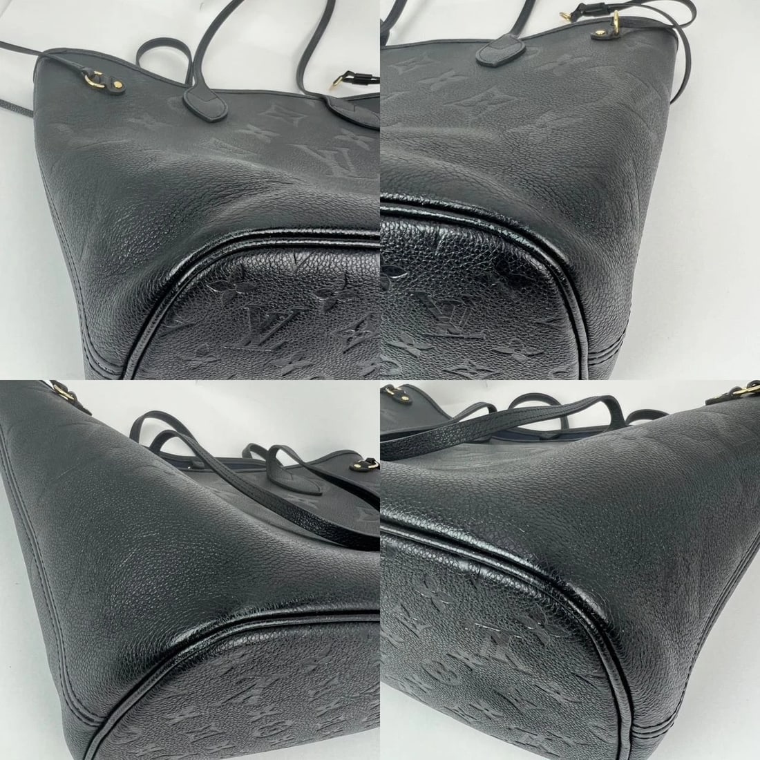 Louis Vuitton Neverfull MM Giant Monogram Black Empriente Leather Tote - 13