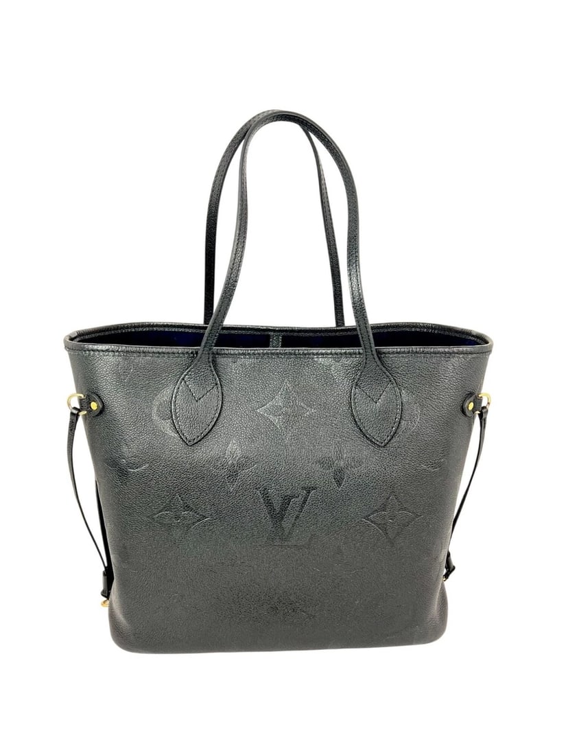 Louis Vuitton Neverfull MM Giant Monogram Black Empriente Leather Tote - 2
