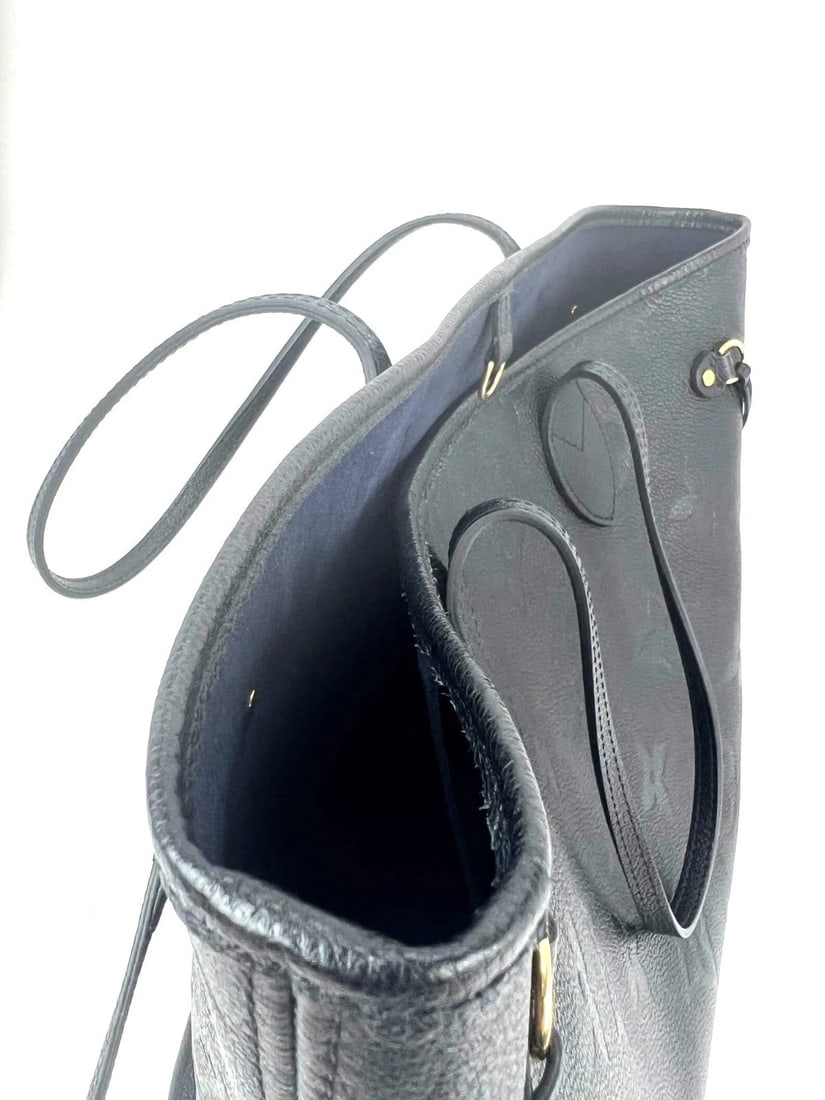 Louis Vuitton Neverfull MM Giant Monogram Black Empriente Leather Tote - 7