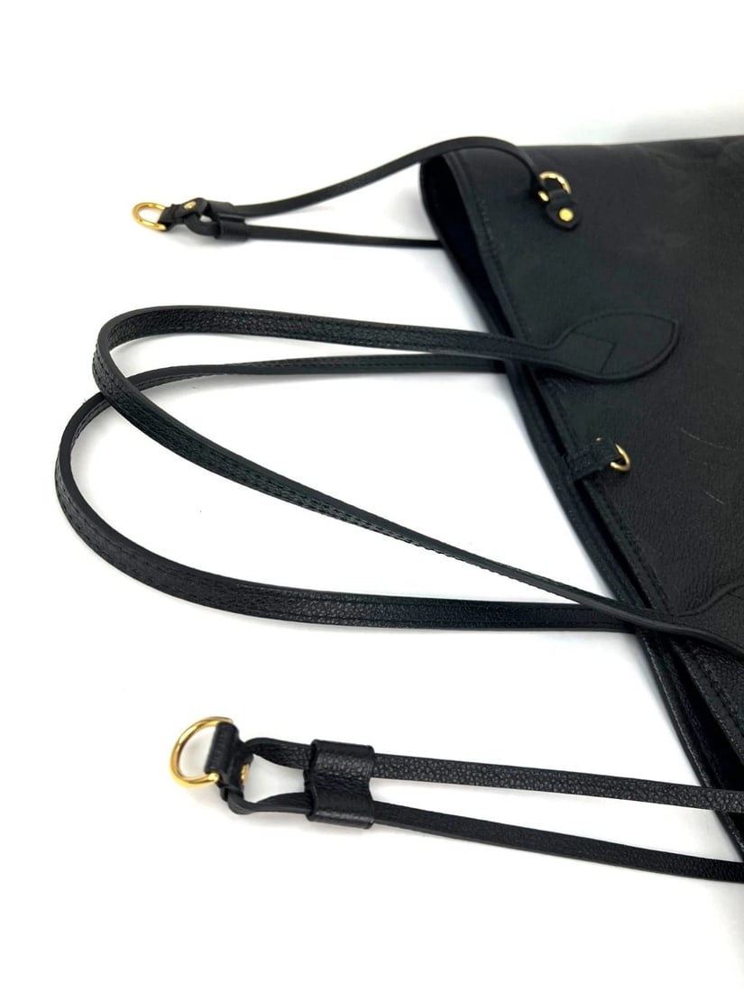 Louis Vuitton Neverfull MM Giant Monogram Black Empriente Leather Tote - 8