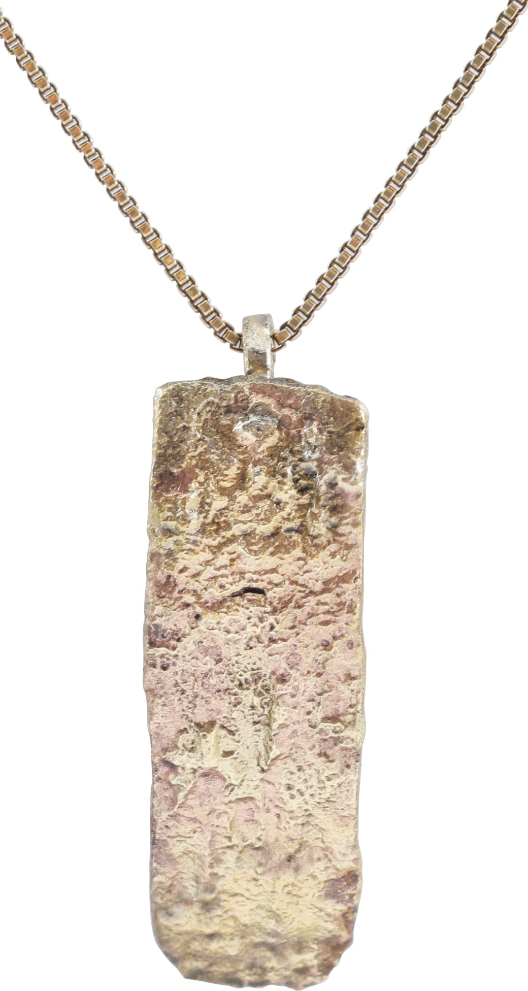 RARE VIKING WOMAN WARRIOR’S BRACELET PENDANT NECKLACE, 10th-11th CENTURY AD: 10th-11th century AD. Vikings were highly skilled metallurgists, and as a result, breaking metal had supernatural significance for them. Breaking ringjarn (iron rings) as shown on the Larbro Stone, wa