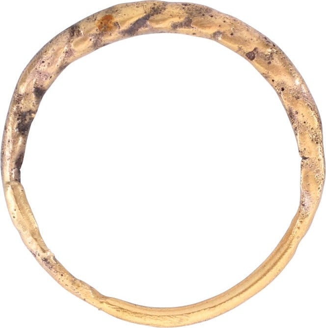 VIKING ROPED OR TWIST WEDDING RING, SIZE 11 - 2