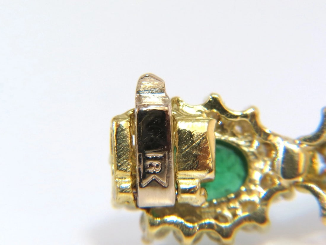 22.50CT NATURAL EMERALDS DIAMONDS BRACELET 18KT G/VS ZAMBIAN VIVID** - 7